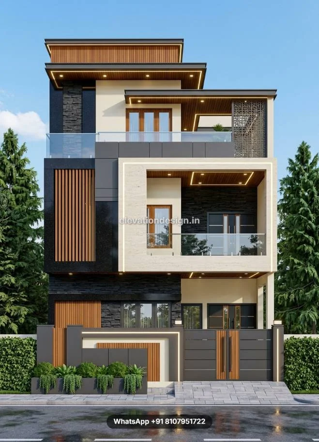 G+2 Best India Style House For Modern
