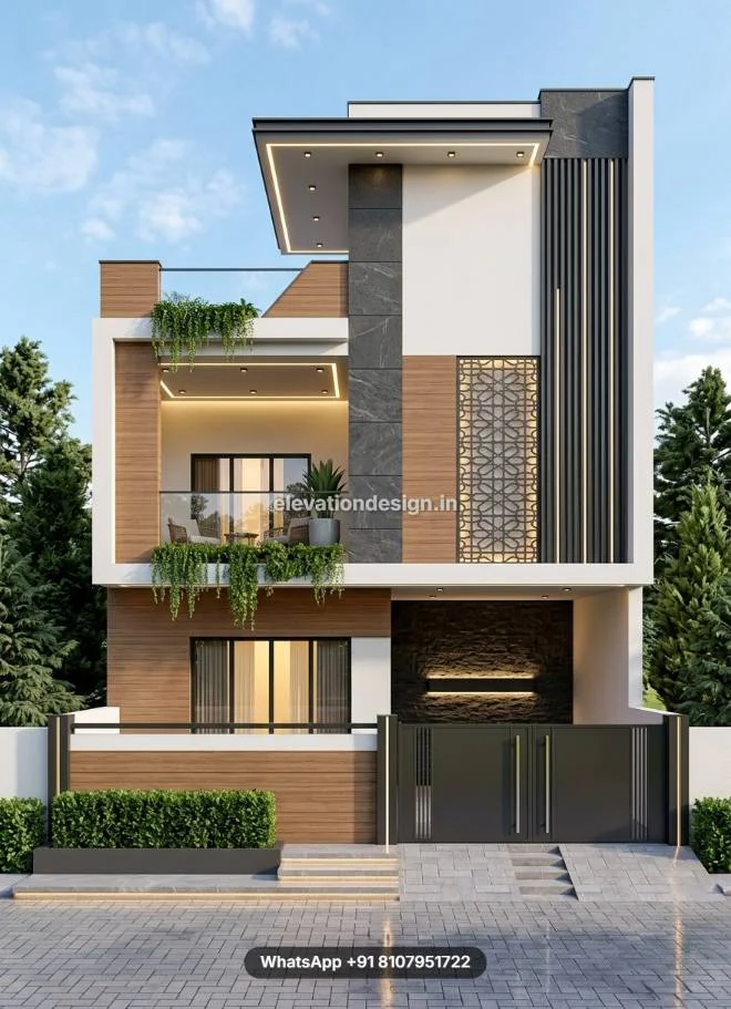 Latest Architectural Two Storey Wooden Elevation