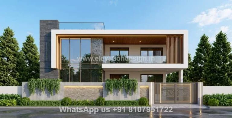 Simple Villa Style House For 2 Floor