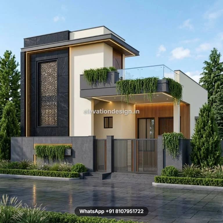 Single Floor House With Perfect Color Theme