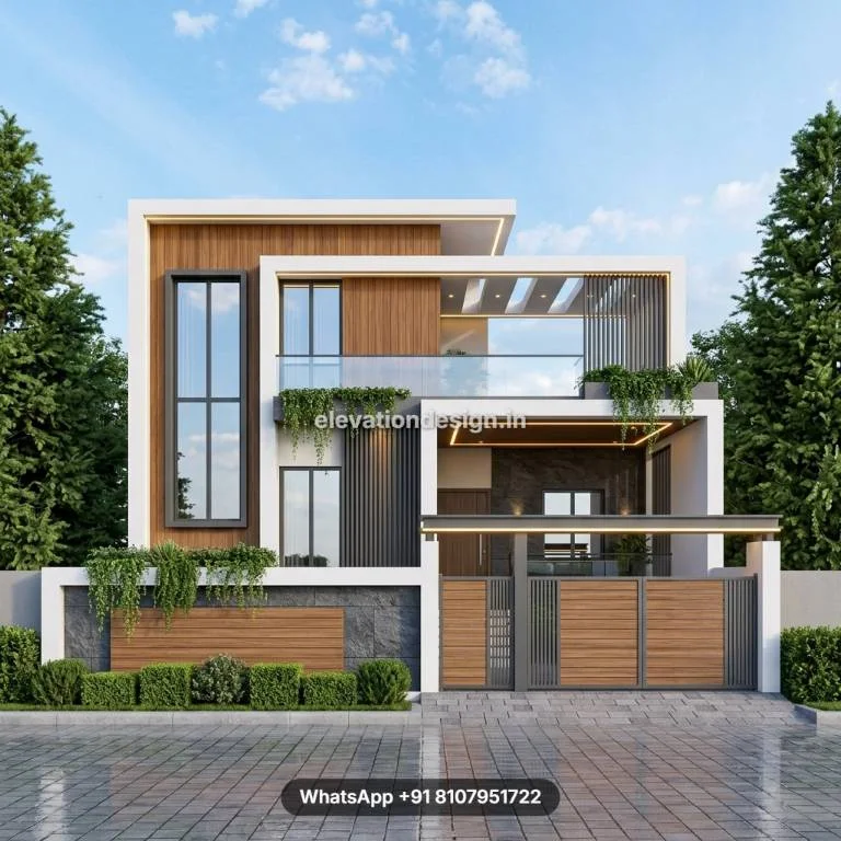 Single Story Front Section Modern Design
