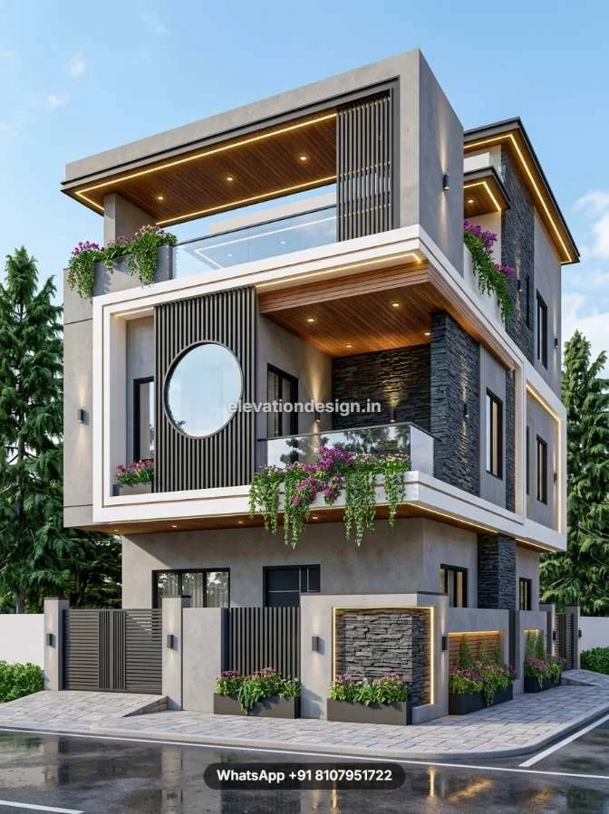 Unique Front Facade Design